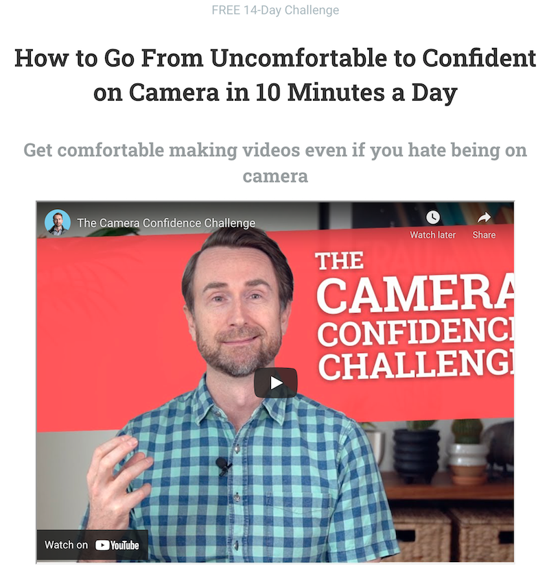 Cam's 14 Day Camera Confidence Challenge